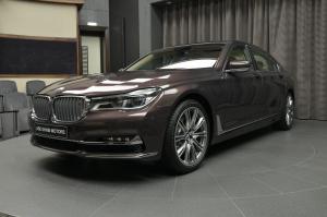 BMW 750Li Individual in Smokey Topaz Pure Excellence Design by Abu Dhabi Motors 2017 года